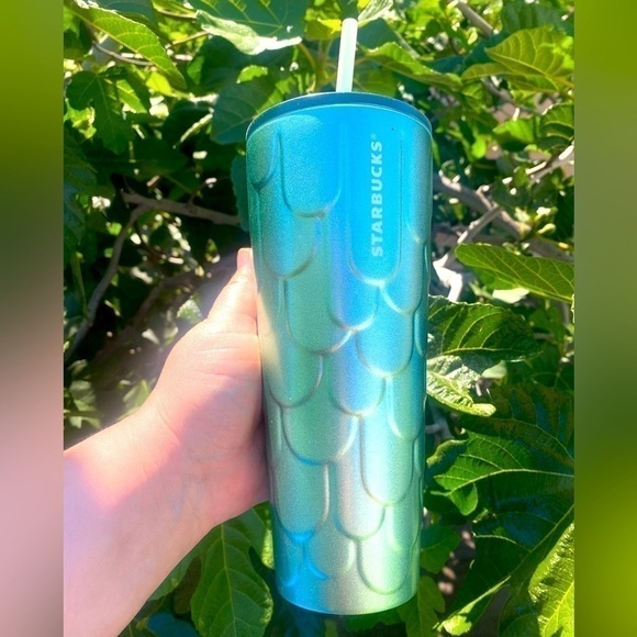 NWT STARBUCKS STAINLESS STEEL MERMAID SCALES TUMBLER - Picture 1 of 2